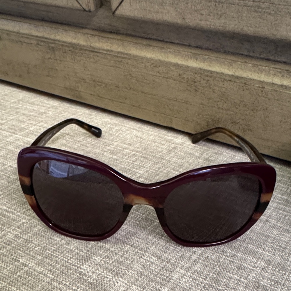 Coach Women's Oxblood Tort Varsity Stripe Sunglasses with case - Picture 5 of 5